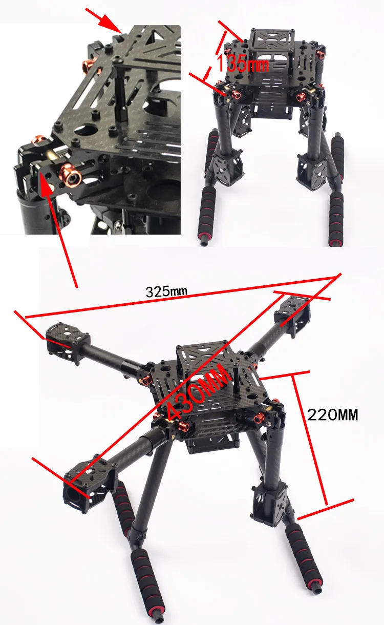 Drone Flyroun LX350 PRO 350mm  - Thermal Imager Drone Gimbal avis et prix